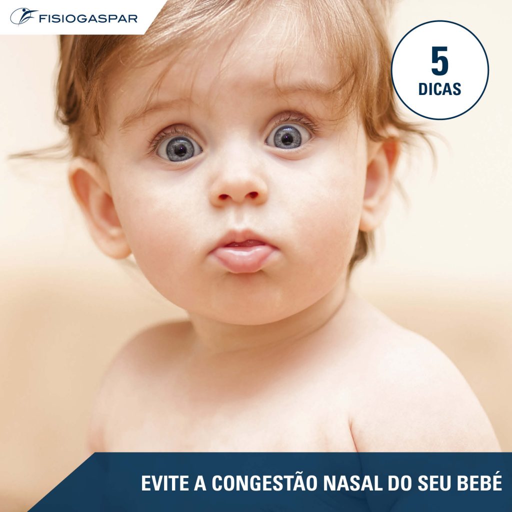 bebé congestão nasal 5 dicas