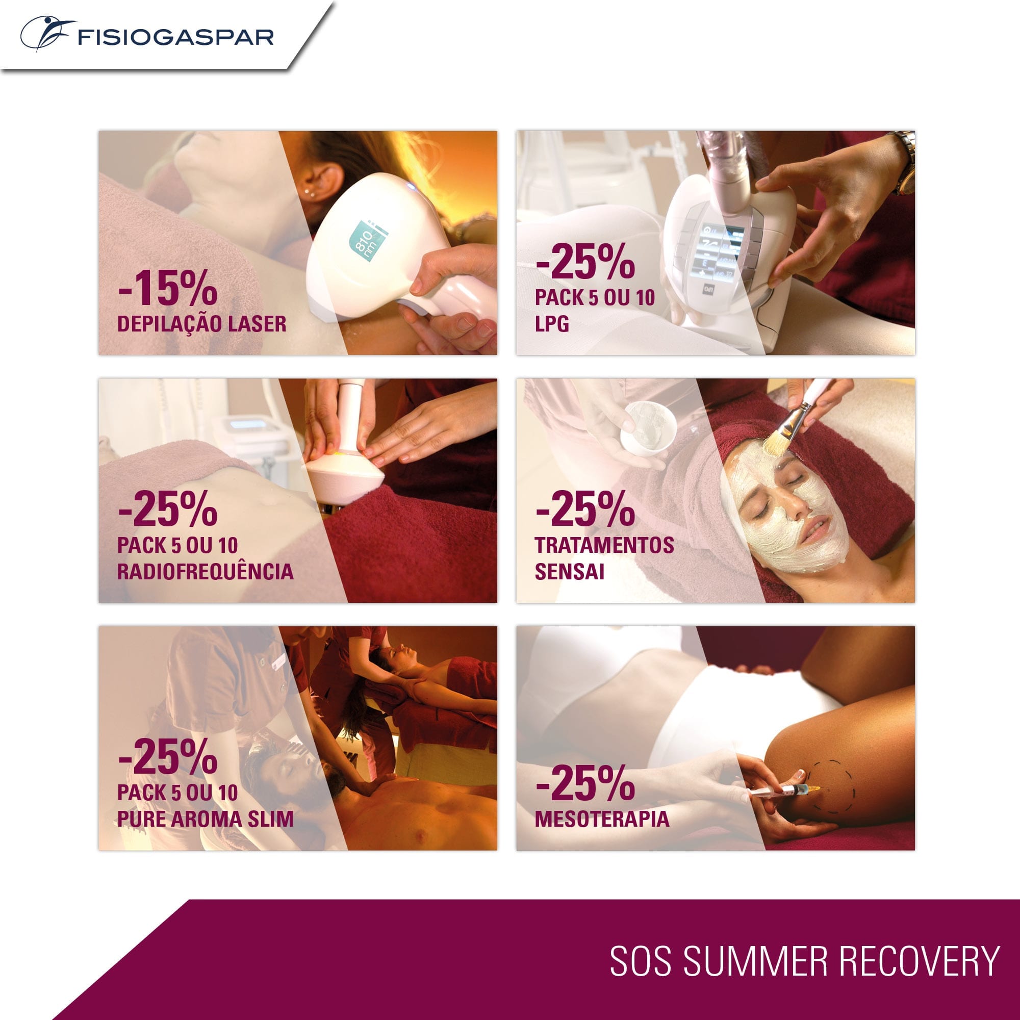 SOS summer recovery tratamentos