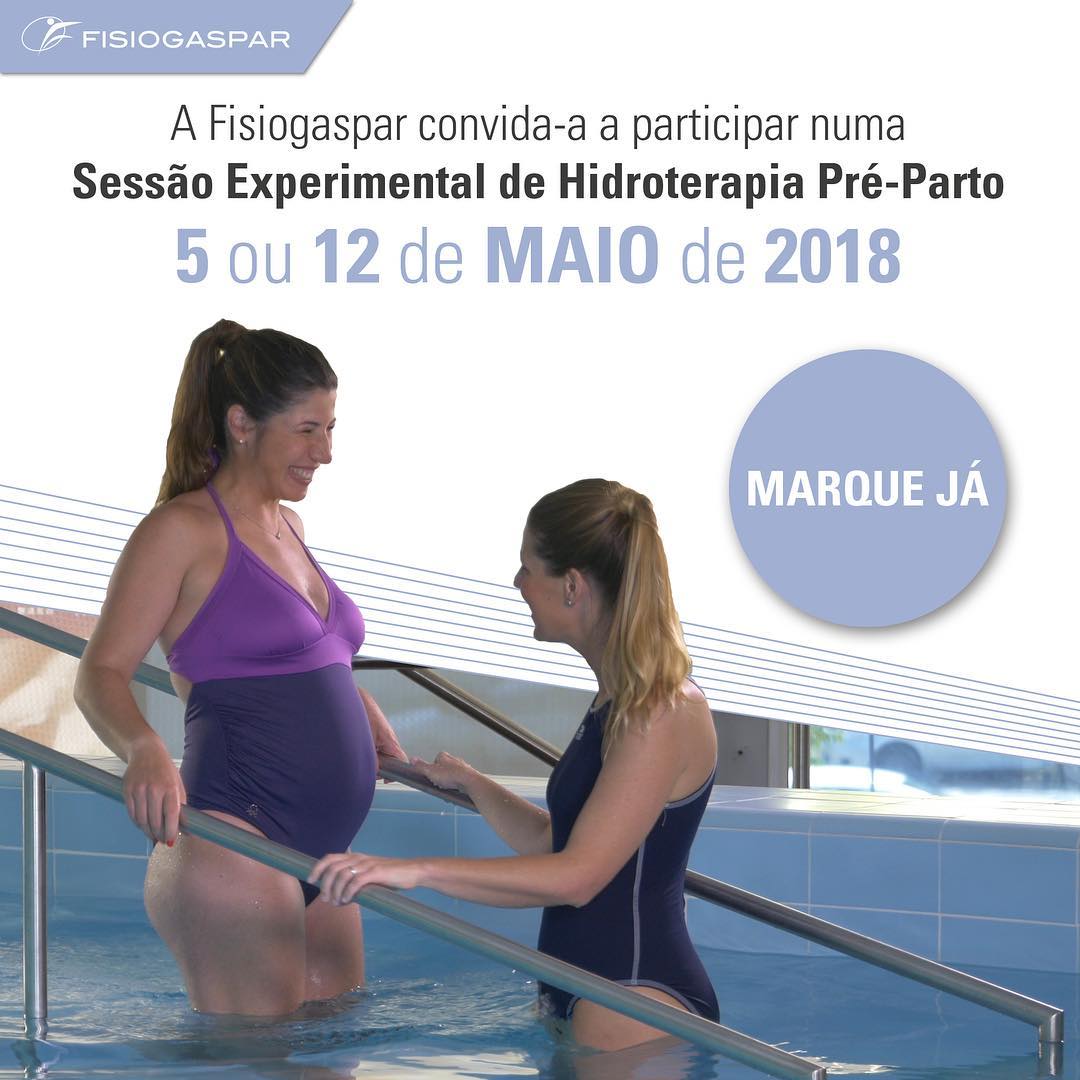 Hidroterapia Pré-parto 5 ou 12 Maio 2018