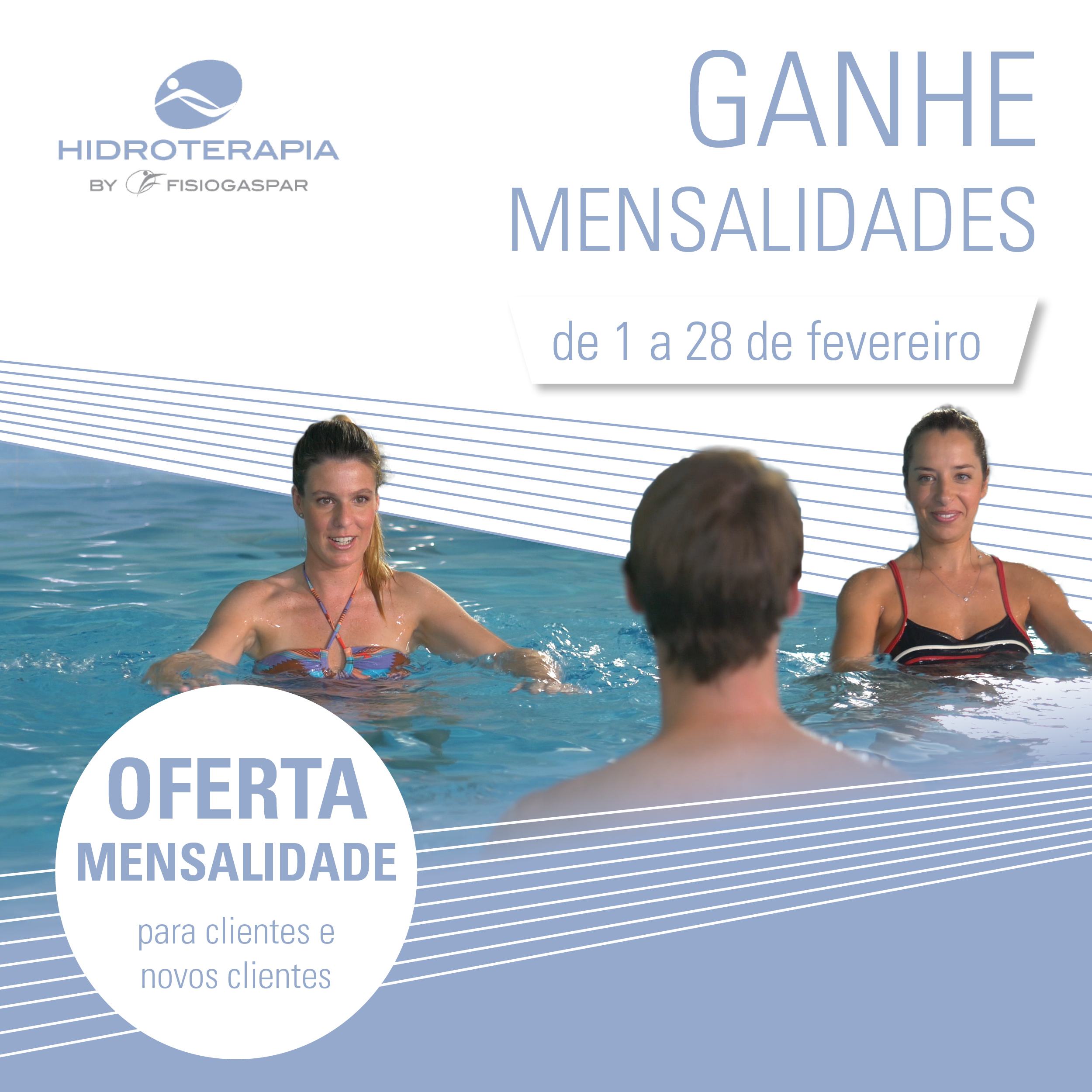 ganhe mensalidades hidroterapia Fevereiro